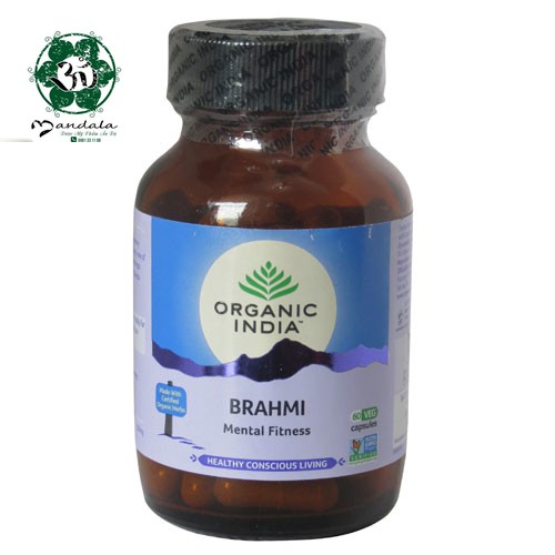 Viên uống cải thiện hệ thống thần kinh - Organic India Brahmi và Beautiful Skin - MandalaShop