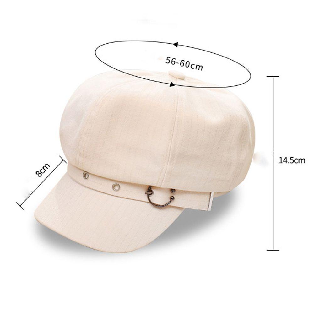 Mũ Beret Cotton Màu Trơn Thời Trang Hàn Quốc Cổ Điển