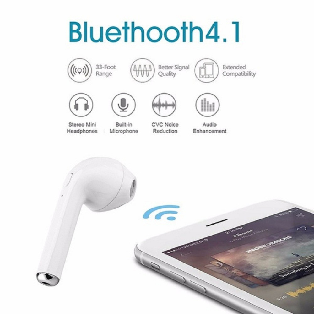 Tai Nghe Bluetooth Không Dây Hbq I7s Tws Kèm Hộp Sạc