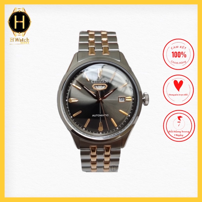 Đồng Hồ Nam Citizen C7 NH8394-70H Máy Automatic Dây Sắt Demi