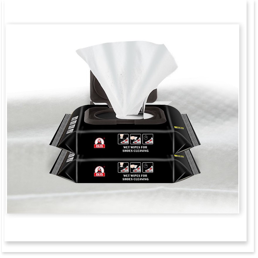 Khăn lau giày siêu sạch XẢ TỒN Gói 12 miếng khăn lau giày Sneaker tích hợp dung dịch làm sạch 9401