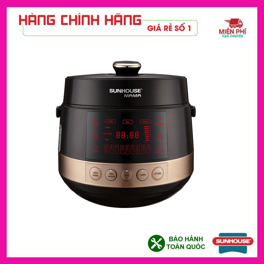 Nồi áp suất điện tử đa năng Sunhouse 5L SHD1585B, Nồi đa năng điện tử Sunhouse Mama 5L SHD1585B.