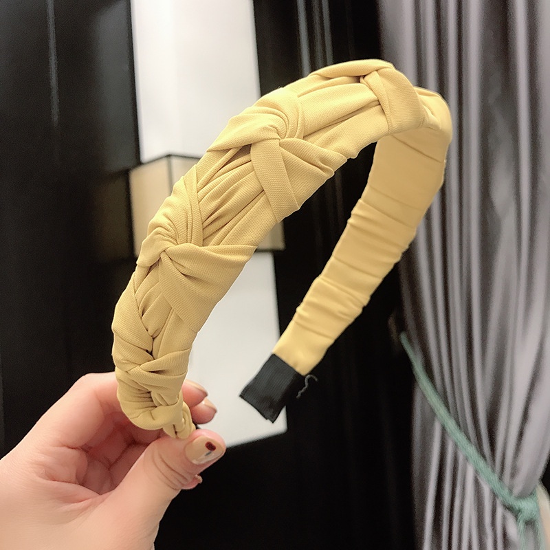 Băng Đô Cài Tóc Màu Trơn Thắt Nút Đơn Giản Thời Trang Cho Nữ