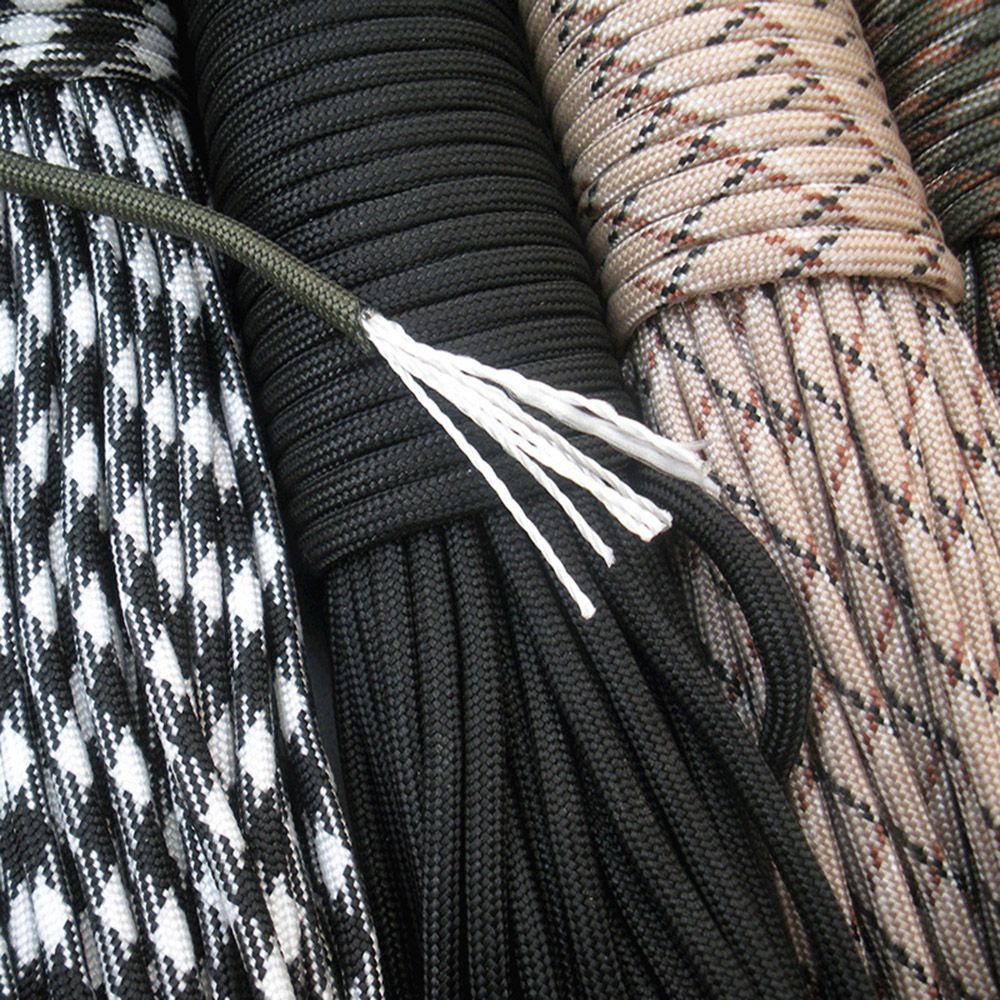 Dây dù cắm trại 7 màu 25/50/100FT 550 LB