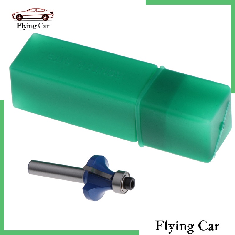 [giá giới hạn] 1/4 Shank Woodworking Router Bit Radius Round Over Dual Edge Cutter 1/2''