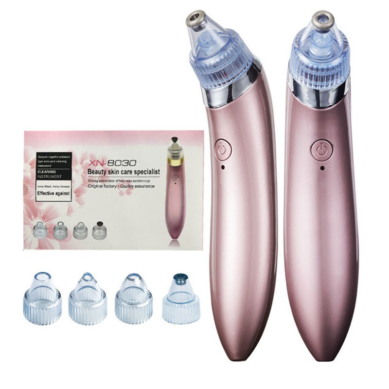 Máy Hút Mụn, Đầu Đen Cám Bọc Cầm Tay Mini Blackhead Spa Hút Nặn Mụn Trứng Cá Tặng 3 Đầu Hút Đa Năng