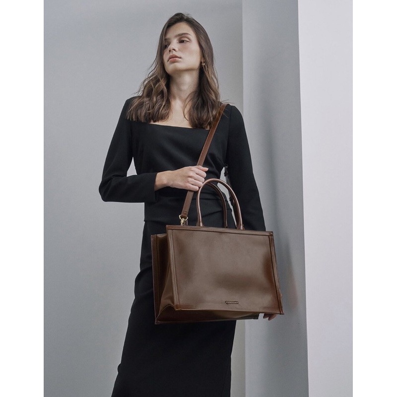 Túi Xách Charles And Keith Chính Hãng Cỡ Lớn Thiết Kế Đơn Giản Hợp Thời Trang