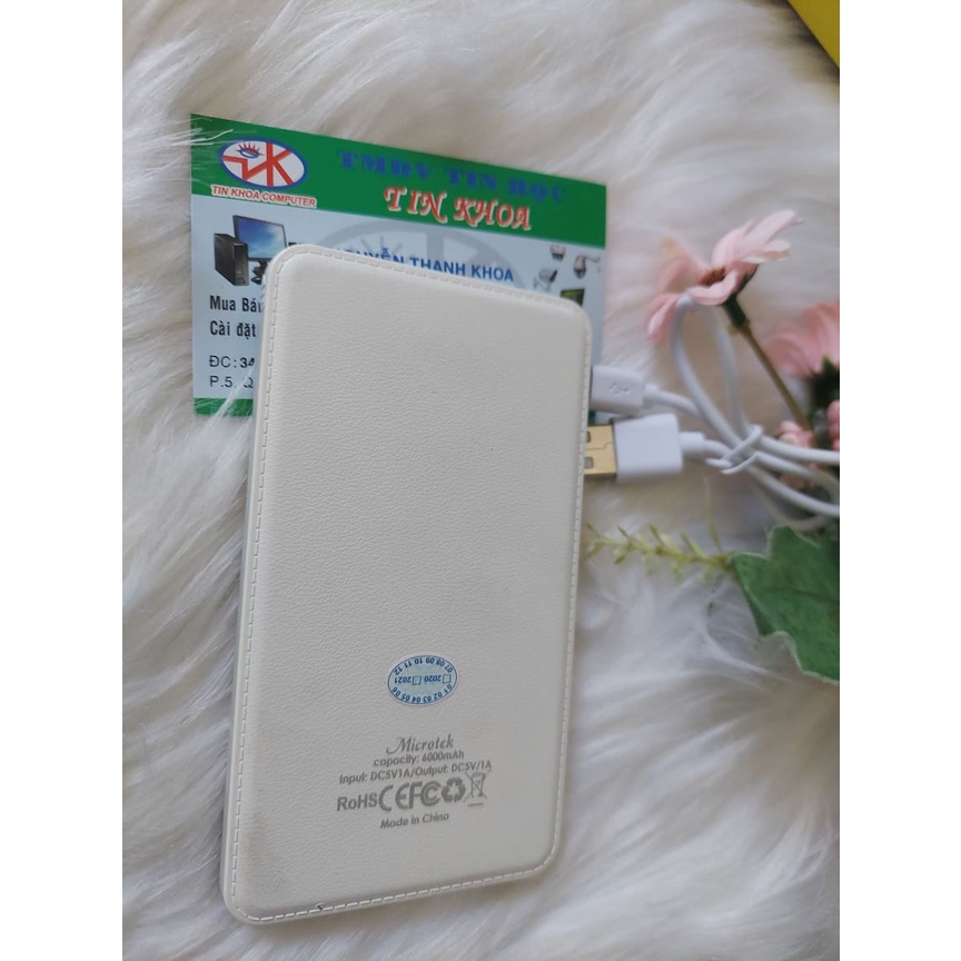 Pin dự phòng Microtek 6000mAh MT-603