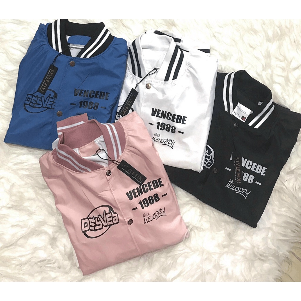 [ HÌNH THẬT 100% ] Áo Khoác Dù Bomber Unisex Nam Nữ In Chữ Siêu Chất Cực Hot  - ĐĂNG QUANG FASHION