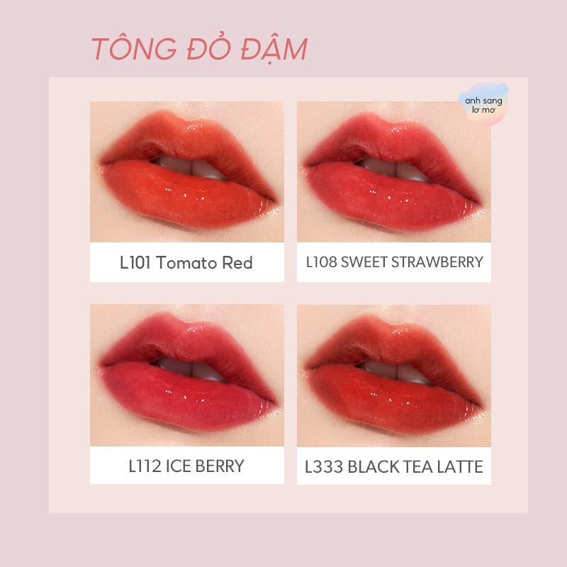 Son Kem Bóng Pink Bear Glass Shine Gloss Liquid Hydrating Long-lasting 2.5g | BigBuy360 - bigbuy360.vn