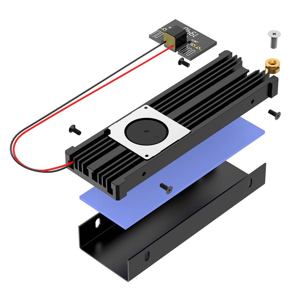 Quạt Tản Nhiệt Ổ Cứng M.2 Bằng Silicon Cho M2 NVME SATA 2280 PCIE SSD