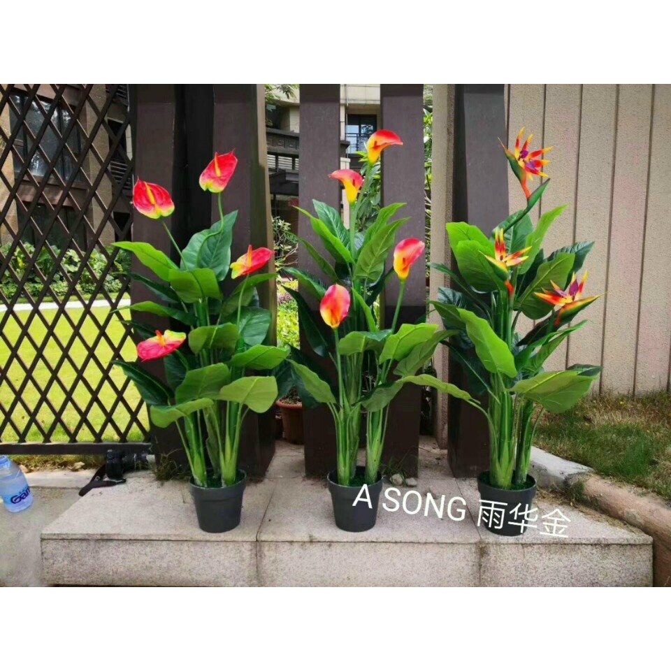 Cây giả- Cây hoa Rum  1,6m siêu đẹp
