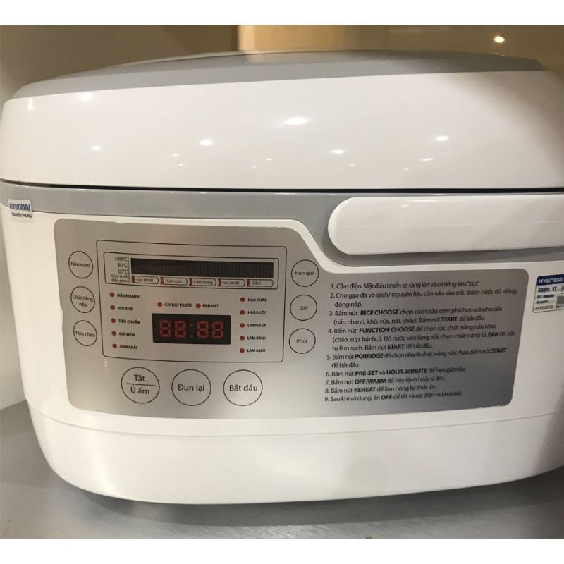 Nồi cơm điện cao tần Hyundai HDE 2202W -  1.5L - Công nghệ IH- Cảm ứng điện từ. [ BẢO HÀNH 12 THÁNG][FreeShip Xtra] | BigBuy360 - bigbuy360.vn
