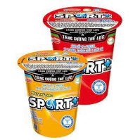 Mì ly thể thao Sport+ Active hương vị gà hầm nhân sâm/ bò hầm đậu đỏ 75g