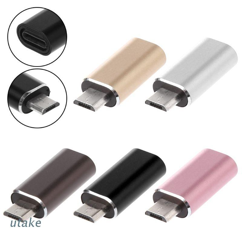 Utake 8Pin Lightning Cable to Micro USB Male Adapter Connector for Samsung Xiaomi Huawei Android Cellphone Tablet PC