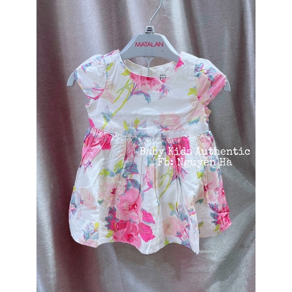 Đầm cotton hai lớp kèm quần chíp cho bé gái đầy tháng