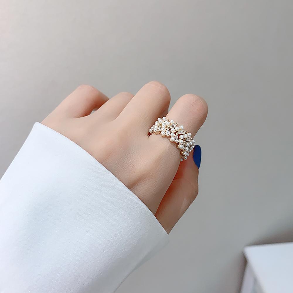 Nhẫn Nữ Bằng Đồng Sang Trọng Phong Cách Hàn Quốc