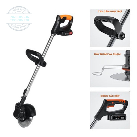 Máy cắt cỏ cầm tay dùng pin X2000 Máy tỉa cây đa năng dùng gia đình nhỏ gọn