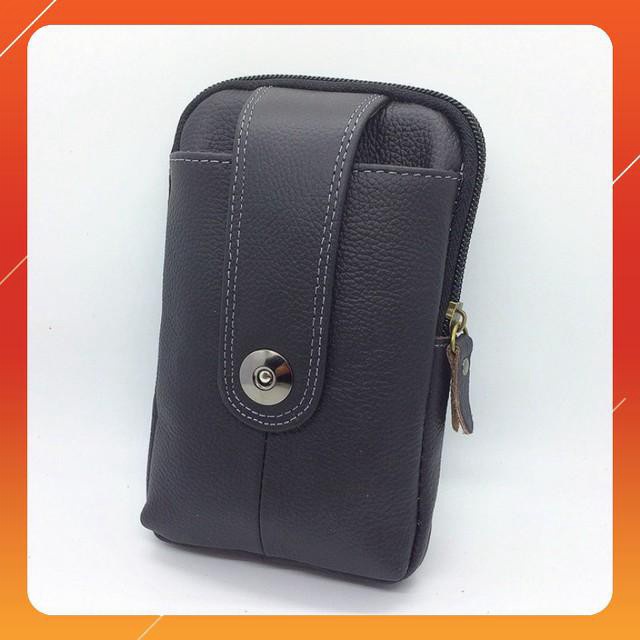 PAN- Túi da đựng điện thoại smartphone Đeo thắt lưng dưới 6 inch 🍀 𝐅𝐑𝐄𝐄𝐒𝐇𝐈𝐏 🍀