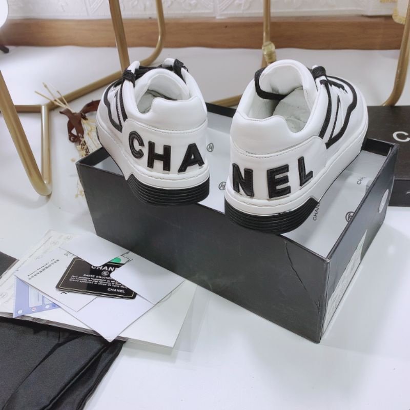 B(ẢNH THẬT) Giày Thể Thao Trắng Da Mềm Êm Fullbox Bill Túi Cao Cấp