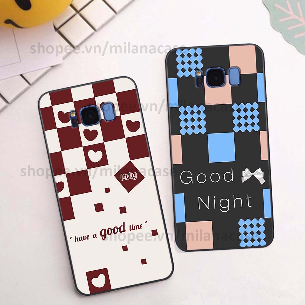 Ốp Samsung S8 / S8 Plus / S8+ caro họa tiết nhiều màu sắc siêu đẹp thời trang cá tính