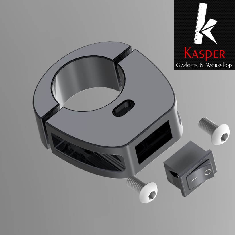 Công tắc mini on/off xe máy Yamaha tay lái 22mm