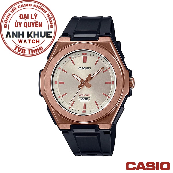 Đồng hồ nữ dây nhựa Casio chính hãng Anh Khuê LWA-300HRG-5EVDF (42mm)