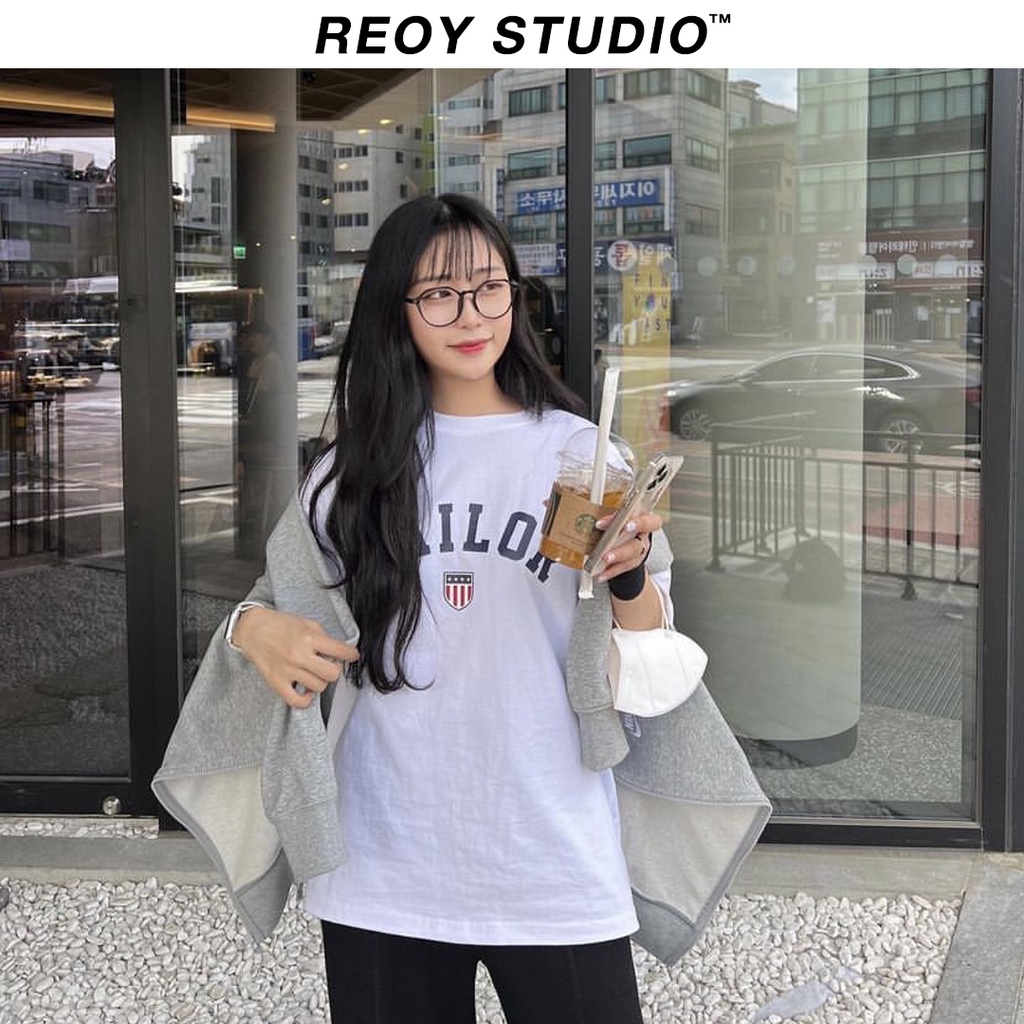 Áo thun nữ REOY-TAILOR 2 , áo phông form rộng tay lỡ cá tính chất cotton dày dặn basic