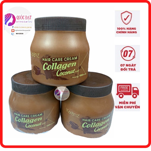 Hấp tóc collagen coconut KaranZ chính hãng 1000ml