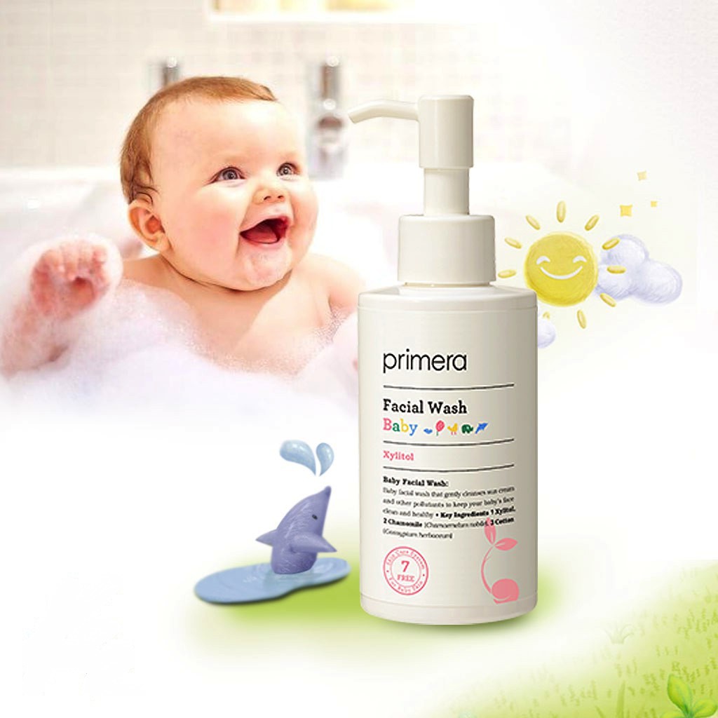 Sữa Tắm Gội Toàn Thân Cho Các Bé PRIMERA Baby Facial &amp; Body Wash 250ml