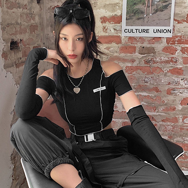 Áo Thun Nữ Ngắn Tay Cổ Tròn Thời Trang