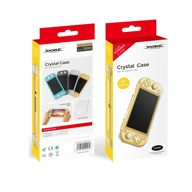 Bộ ốp bảo vệ máy dạng trong suốt cứng crystal case  cho máy game Nintendo Switch LITE