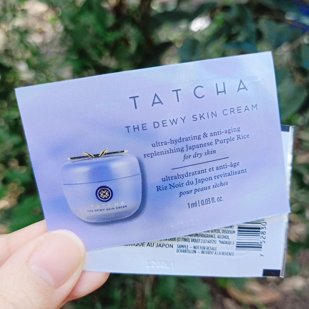 Sample 1ML/2G/5ML - Kem dưỡng ẩm/Serum chống lão hoá Tatcha The Dewy Skin Cream