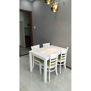 [Freeship] Bộ bàn ăn gỗ tự nhiên
