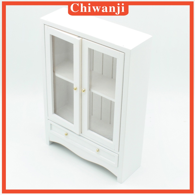 Tủ Quần Áo Mini Phong Cách Châu Âu Tỉ Lệ 1 / 12 Cho Nhà Búp Bê