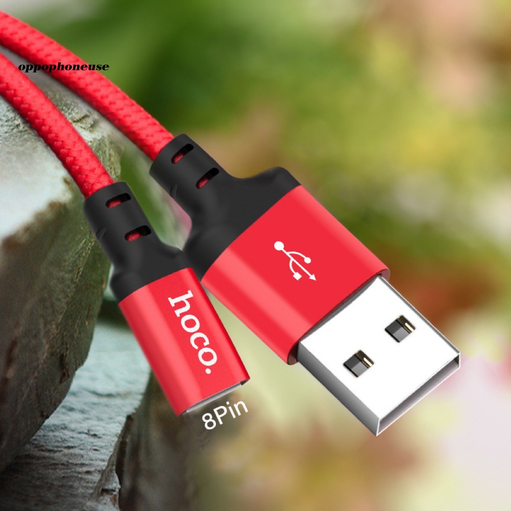 Dây cáp sạc nhanh 1m / 2m x14 hoco 3a thích hợp cho Iphone Android