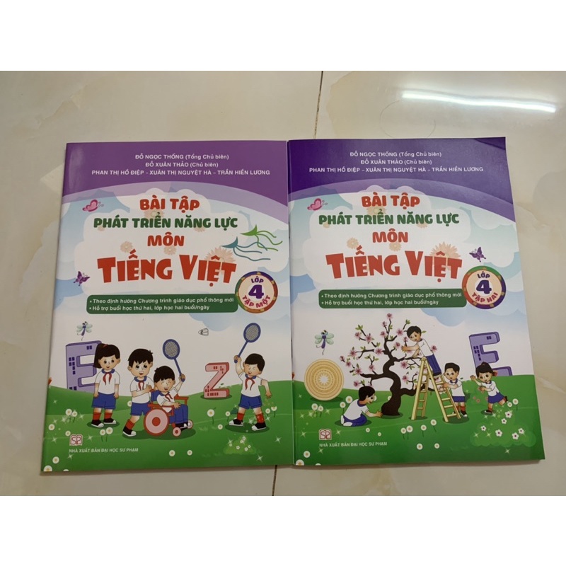 Combo 2 vở bài tập phát triển năng lực tiếng việt 4