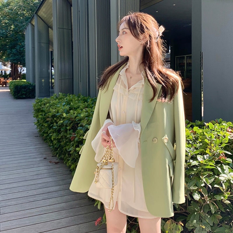 Áo Blazer nữ form xuông dáng rộng phong cách hàn quốc mẫu mới đẹp mã Rb01