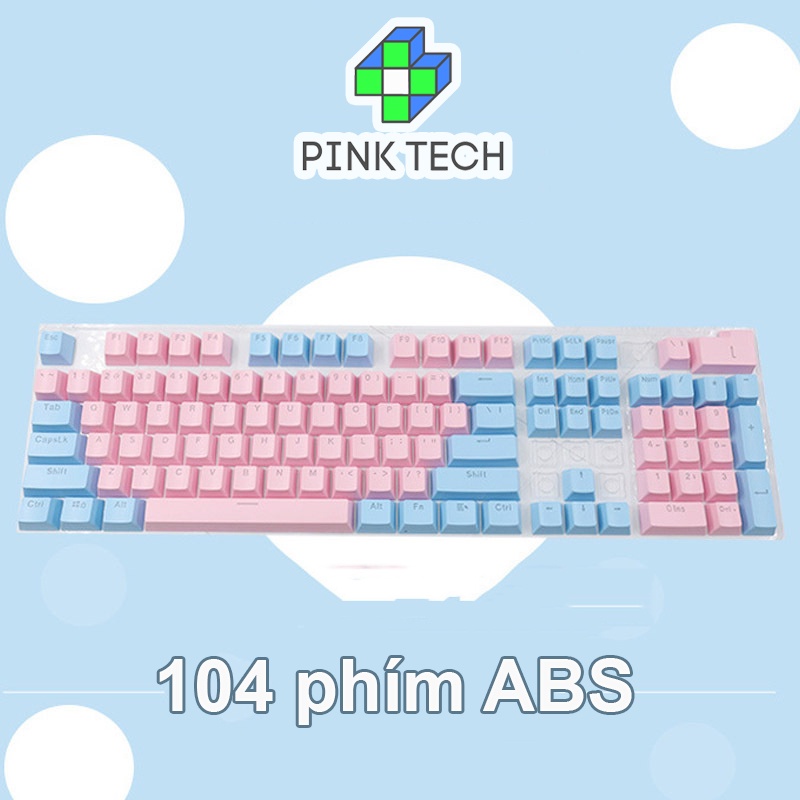 Keycap ABS xuyên led Doubleshot bộ 104 phím dành cho bàn phím cơ