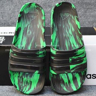 Dép ADIDAS DURAMO CAMO màu đen xanh lá sọc bóng