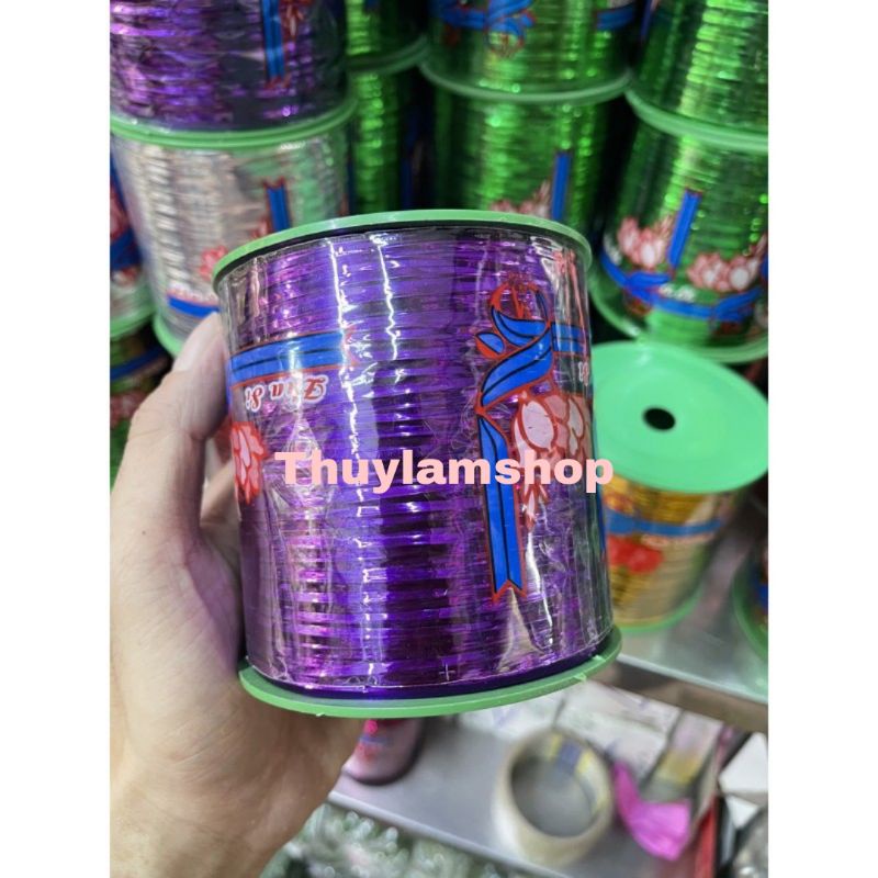 Cuộn kẽm kim tuyến size lớn 500m có nhiều màu