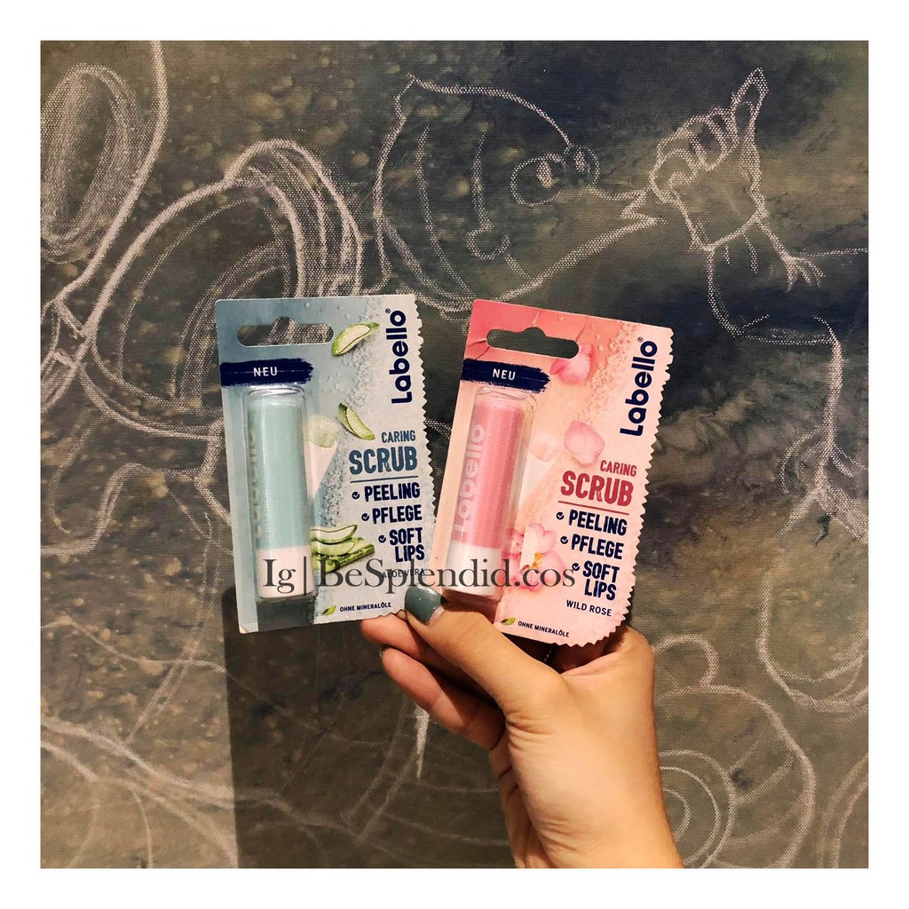Son dưỡng kiêm tẩy da chết môi LABELLO Wild Rose Caring Scrub | BigBuy360 - bigbuy360.vn