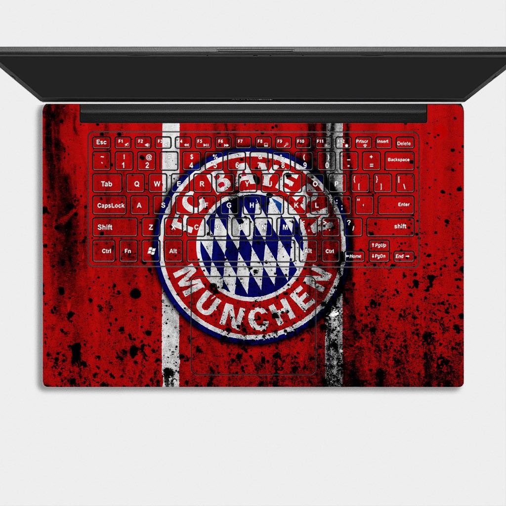 Bộ skin dán laptop mẫu Logo Bayern Munich / Có mẫu decal dán cho tất cả các hãng máy tính