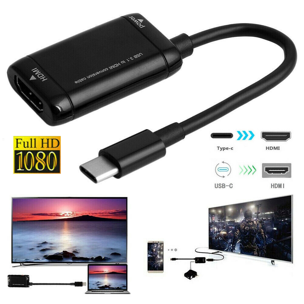 Bộ chuyển đổi cáp quang từ cổng USB 3.1 type C sang cổng HDMI cho Android
