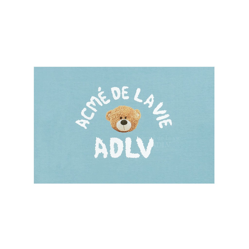 Áo thun ngắn tay cổ tròn ADLV Teddy Bear (Bear Doll) Skyblue Xanh da trời ADLV