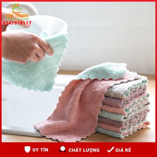 Bán Sỉ -COMBO 6 Khăn Lau Đa Năng 2 Mặt Siêu Thấm Nước