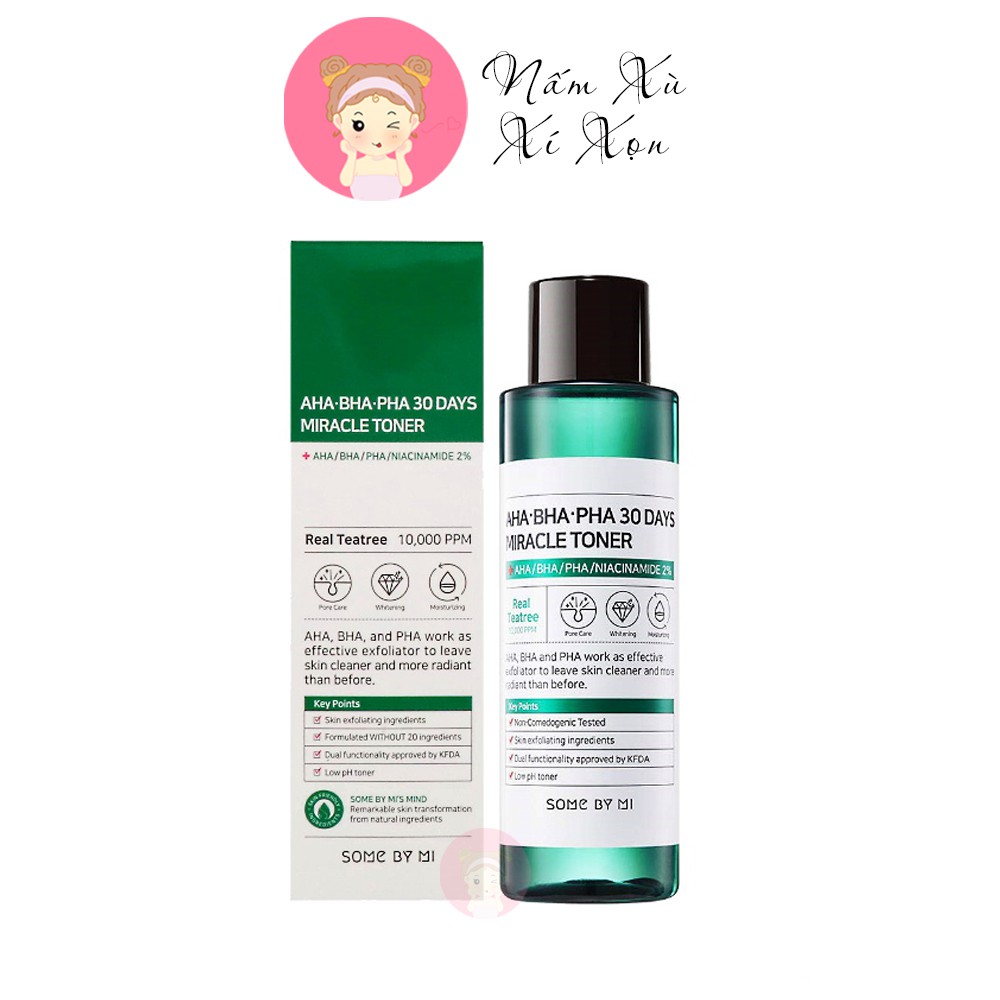 Nước Hoa Hồng Some By Mi AHA - BHA - PHA 30 Days Miracle Toner 150ml