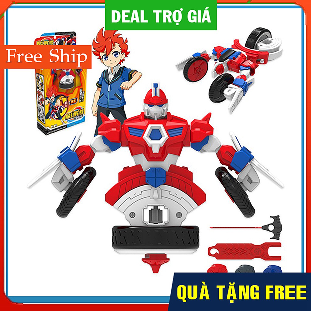 Con quay Võ thần Giáp Sĩ cỡ lớn - Gụ quay võ thần Beyblade - Con quay biến hình - Robot biến hình