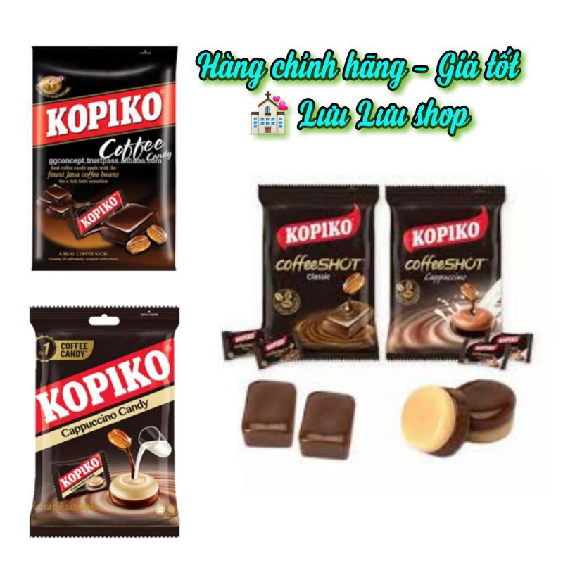 Kẹo Kopiko cà phê/ cà phê sữa gói 150gr