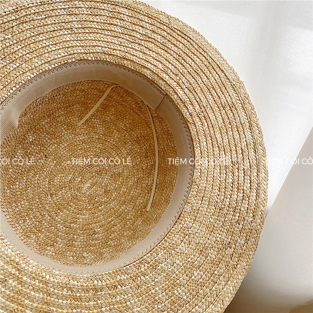 Nón cói gaucho đi biển đai trai vành rộng 6cm hàng cao cấp - Tiệm Cói Cô Lê